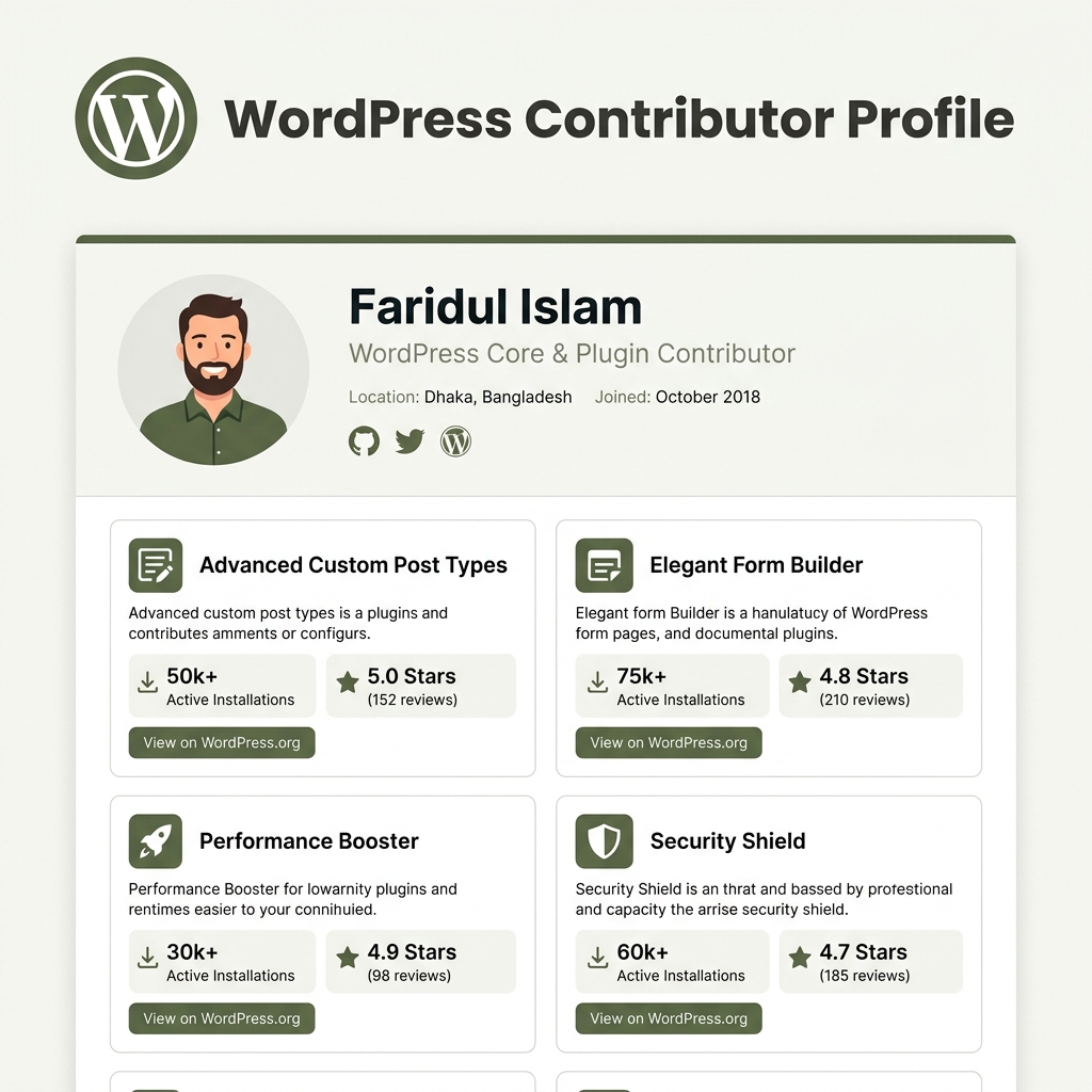 WordPress Plugins Profile